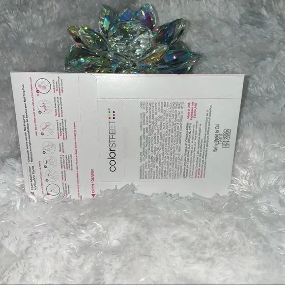 Color Street | We’re Meant to Oui - sparkling silver glitter tips, French Mani - Picture 9 of 9